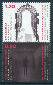 Bosnia & Herzegovina 2018 MNH Venice Biennale Intl Art Exhibition 2v Set Stamps