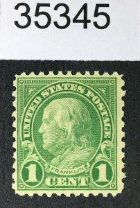 US STAMPS # 578 MINT OG H CAT. $75 LOT #35345