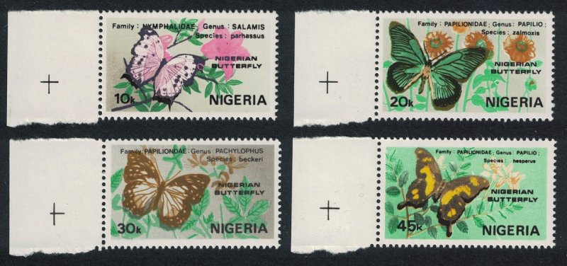 Nigeria Nigerian Butterflies 4v Left Margins SG#438-441