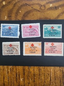 Stamps Albania Scott #B28-33 h