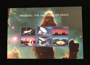 3409 MNH Space Souviner Sheet