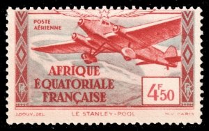 French Equatorial Africa #C5  MNH - Trimotor Over Stanley Pool (1937)