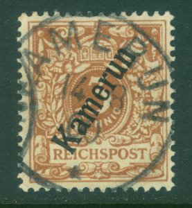 German Colonies CAMEROUN 1900 Overprints 3pf red brn Sc 1a used VF KAMERUN cxl