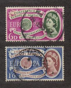 Great Britain Scott #377-378 Used