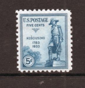 Scott#   734   unused    OG  MNH single