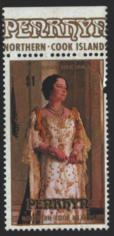 Penrhyn Sc#117 MNH - fault right