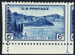 745, Mint LH 6¢ RARE Misperf Error Stamp