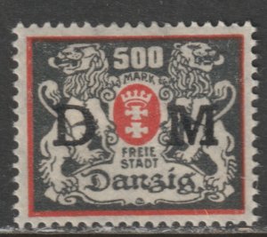 1922 Danzig - Sc O40 - MH VF - 1 single - Overprinted