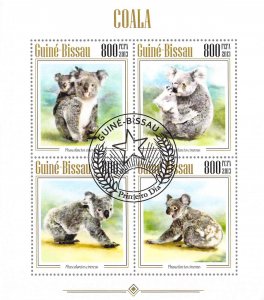 Guinea Bissau 2013 Sheet  Koala Bear animal 4 values (TS0153)