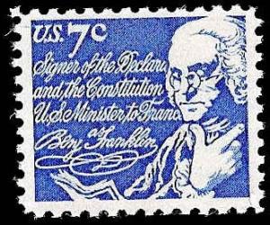# 1393D MINT NEVER HINGED BEN FRANKLIN