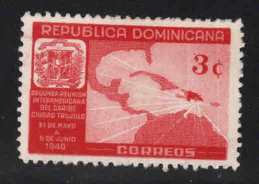 Dominican Republic Scott 362 MH* map stamp