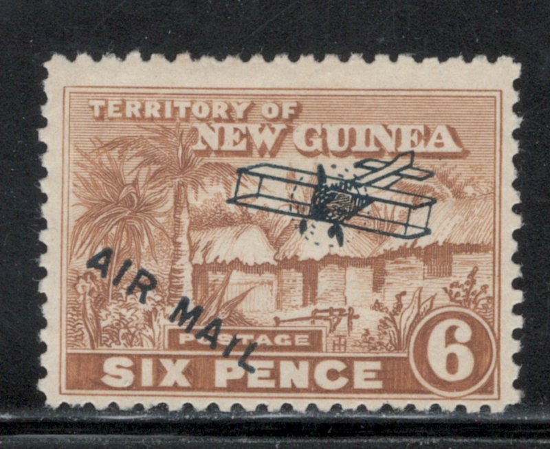 New Guinea 1931 Air Mail Overprint 6p Scott # C7 MH