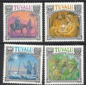 Tuvalu.  MNH. Christmas 1990  SC 558-61