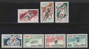 TOGO SC# 369-75 F-VF MNH 1960