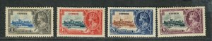 Cyprus Sc#136-139 M/LH/VF, 136 NG, Cv. $39.75 