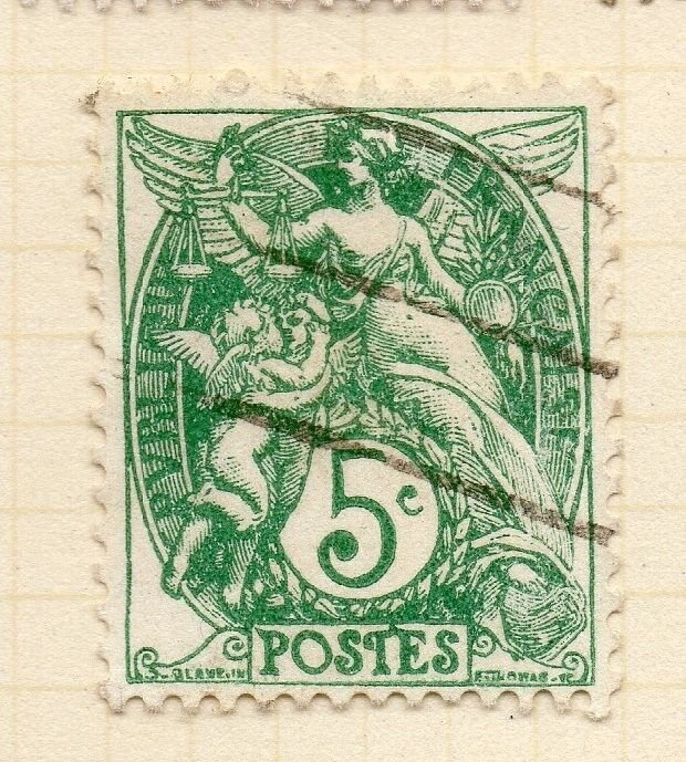 France 1900-24 Early Issue Fine Used 5c. 233650