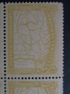 VENEZUELA-1896 SC# 139 OVER 126 YEARS OLD- MAP OF VENEZUELA-RARE MNH BLOCK  VF