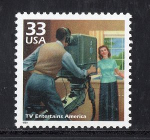3186f * TV ENTERTAINS AMERICA *  U.S. Postage Stamp MNH  * CELEBRATE THE CENTURY