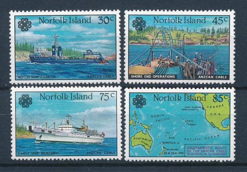 [117114] Norfolk Island 1983 Ships World communication year  MNH