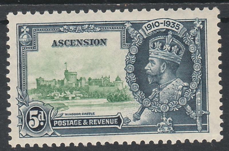 ASCENSION 1935 KGV SILVER JUBILEE 5D MNH **