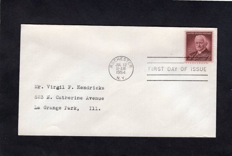 1062 Geo. Eastman, FDC no cachet addressed