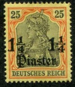 German Offices Turkey SC# 34 1-1/4pi  on 25pf on Germany MH