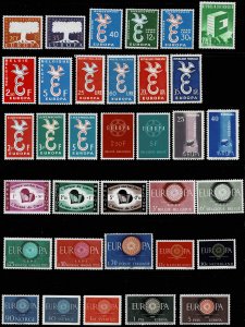 Europa C.E.P.T. MNH collection 1957 - 1973, cv. € 255,00