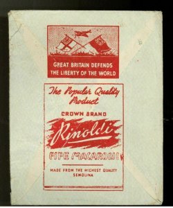 1942 Mauritius Commercial advertising Cover to England