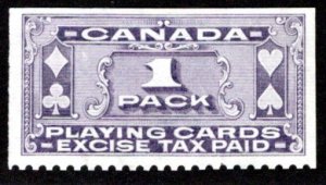 FPC1, van Dam, 1 Pack Playing Cards, start of coil, Uncan, NG, Excise, Canada