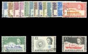 British Antarctic Territory 1963 QEII set complete VFU. SG 1-15a. Sc 1-15,24.