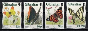 GIBRALTAR 1997 - Butterflies  /complete set MNH