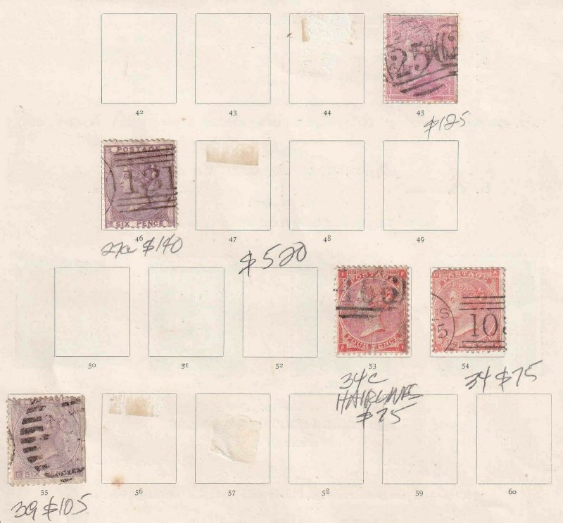 GREAT BRITAIN COLLECTION LOT 1856+ $520 SCV MOUNTED SG #'S + SCOTT #'S