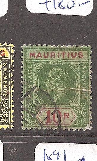 Mauritius 1913 KGV 10R SG 204 VFU (9asy)