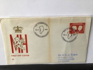 Greenland 1967 first day issue stamps cover R25903