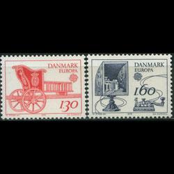 DENMARK 1979 - Scott# 651-2 Europa-Postal Set of 2 NH