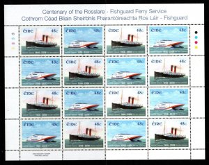 IRELAND SG1790/1 2006 ROSSLARE-FISHGUARD FERRY SERVICE SHEETLET MNH