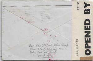 Aitrincham, England to British POW in Borneo Camp 1944, Censored (C4776)