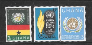 Ghana #89-91 MNH Set of Singles (my4)