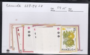Bermuda 668-84 Fruit mnh