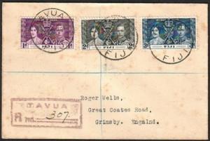 FIJI 1937 Coronation FDC ex TAVUA..........................................93671