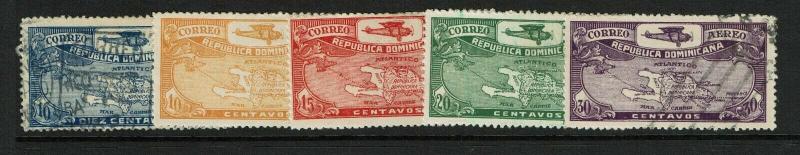 Dominican Republic SC# C1 - C5 Used (C2 & C3 Mint) / See Notes - S7587