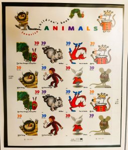 0395 - Childrens Books Animals, Mini-Sheet - #3987-3994, MNH