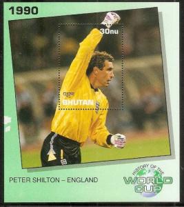 Bhutan 1991 History of  World Cup Football Soccer Peter Shilton England Sc 10...