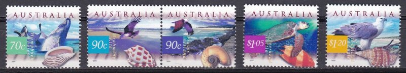 Australia, Fauna, Birds, Animals, Sea Life MNH / 1999