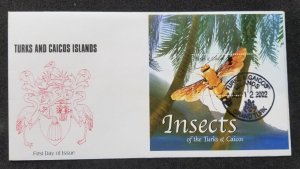 *FREE SHIP Turks & Caicos Insects 2002 Wasp Bee Tree (FDC) *see scan