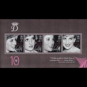 GIBRALTAR 2007 - Scott# 1075a S/S Princess Diana NH