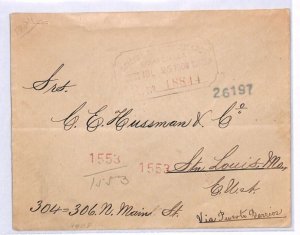 GUATEMALA Cover *SPECTACULAR STRIP{6} FRANKING* 1908 USA via New Orleans YT344