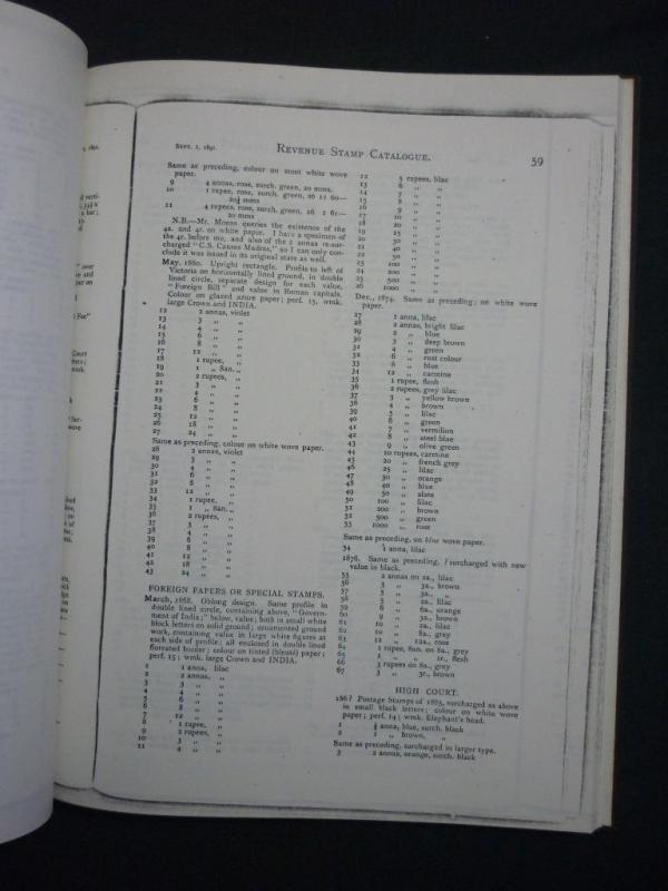 REVENUE STAMPS BRITISH COLONIES - PHOTOCOPY by F G LUNDY