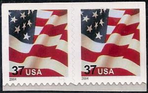 #3636D, Pair.\Waving Flag\  MNH .37cent