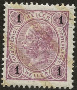 Austria, Scott #70a, Unused, Hinged